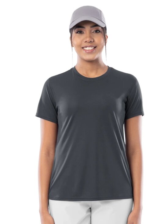 Solstice Tops - SOLSTICE ACTIVEWEAR Women's Performance Tech SS Shirt S Grey Gym Training